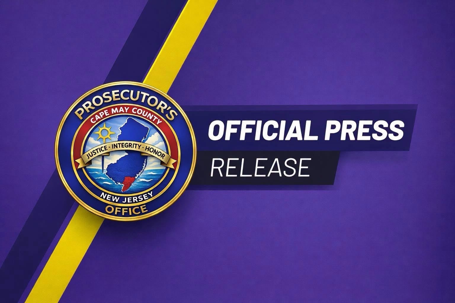 Cape May County Prosecutor's Office press release graphic
